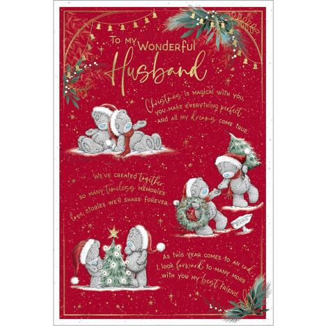 Wonderful Husband Verse Me to You Bear Christmas Card £3.59